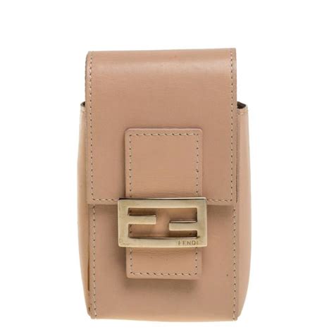 Fendi Beige Leather Cigarette Pouch For Sale at 1stDibs.